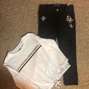 *SOLD*Old Navy Skinny Jeans and Shirt, Size 5